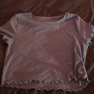 Aeropostale baby blue shrunken tee